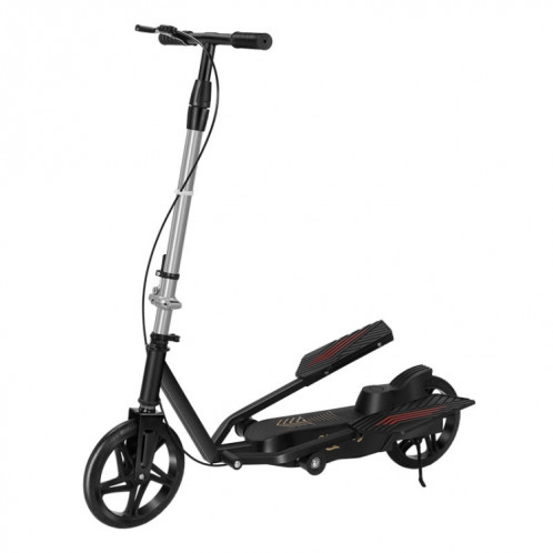 Scooter de mobilité à deux roues pour adulte, vélo à pédale à double aile, modèle : noir standard SH8402388-09